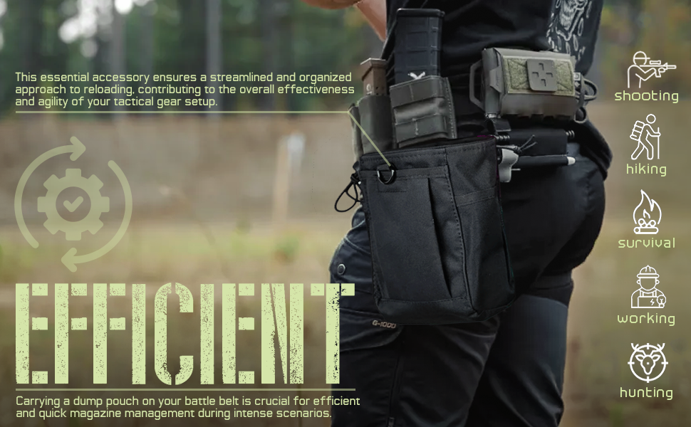Tactical Molle Drawstring Dump Pouch.