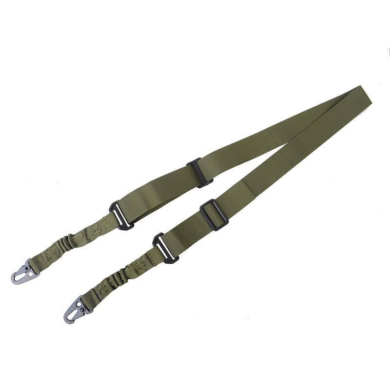 2 POINT TACTICAL RIFLE BUNGEE SLING IN BLACK & GREEN.