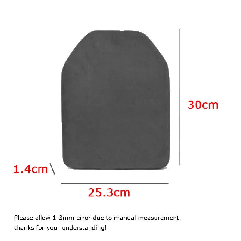 Plaques en mousse EVA Airsoft .55". Plaques Airsoft ou Paintball 10x12. Coupe SAPI, 2 pièces.