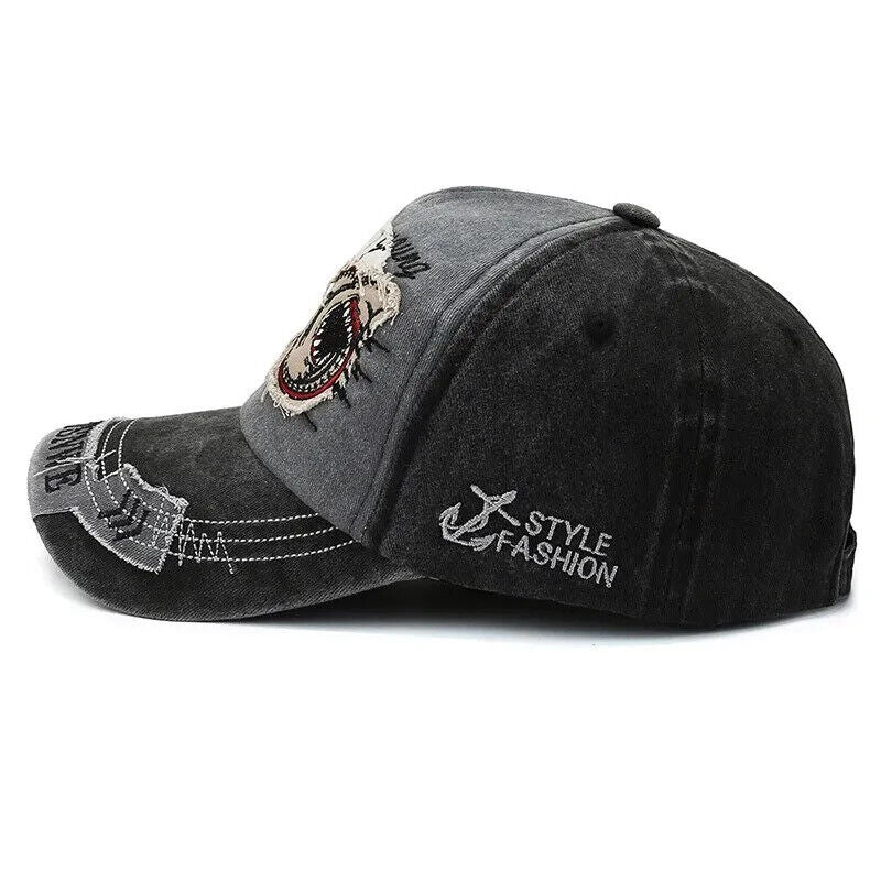 VINTAGE STYLE SHARKS 1985 FISHING HAT.