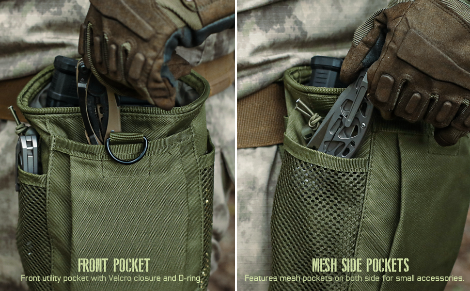 Tactical Molle Drawstring Dump Pouch.
