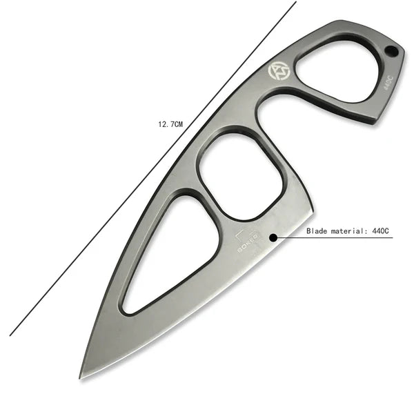 Boker Plus MA-2 Fixed Blade Neck Knife (2.5" Gray)