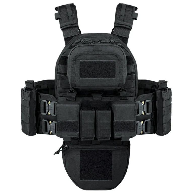 YAKEDA VT-8426 Tactical Vest/Plate Carrier with Hydration Molle Pouch on Back.