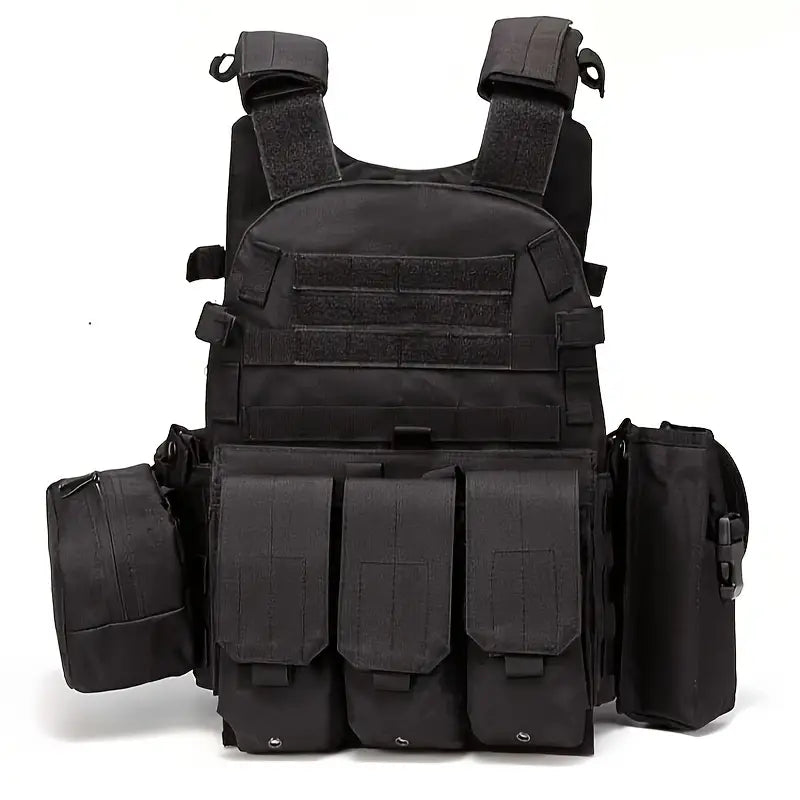 Black Tactical Plate Carrier.