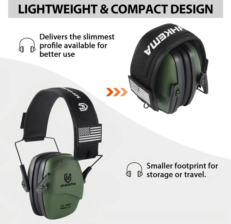 YHKEMA Shooters Tactical Ear Protection. 25 DB