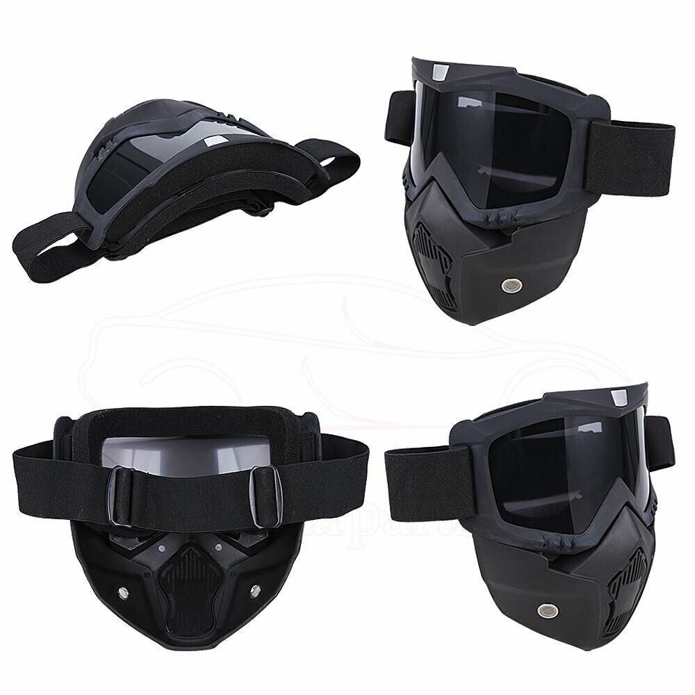 MOTO/PAINTBALL/AIRSOFT - MASQUE MODULAIRE DÉTACHABLE.