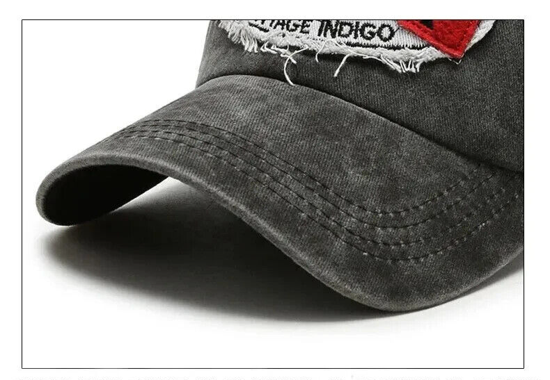 Solid Distressed Vintage Style "RELIABLE" Baseball Cap. 2 Color Choices.