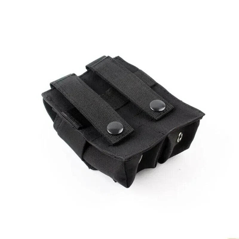 Double Pistol Magazine Molle Pouch Holder. 3 colors to choose from. 600D Nylon.