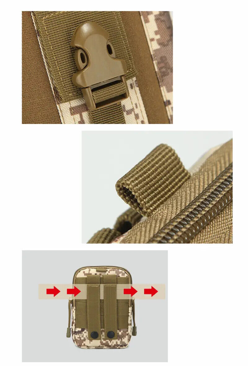 TACTICAL MOLLE EDC MULTI-PURPOSE POUCH, MULTIPLE COLORS TO CHOOSE FROM.