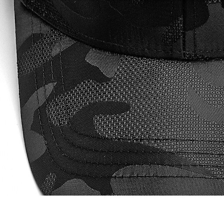 CASQUETTE DE BASEBALL CAMOUFLAGE GRIS OU NOIR.