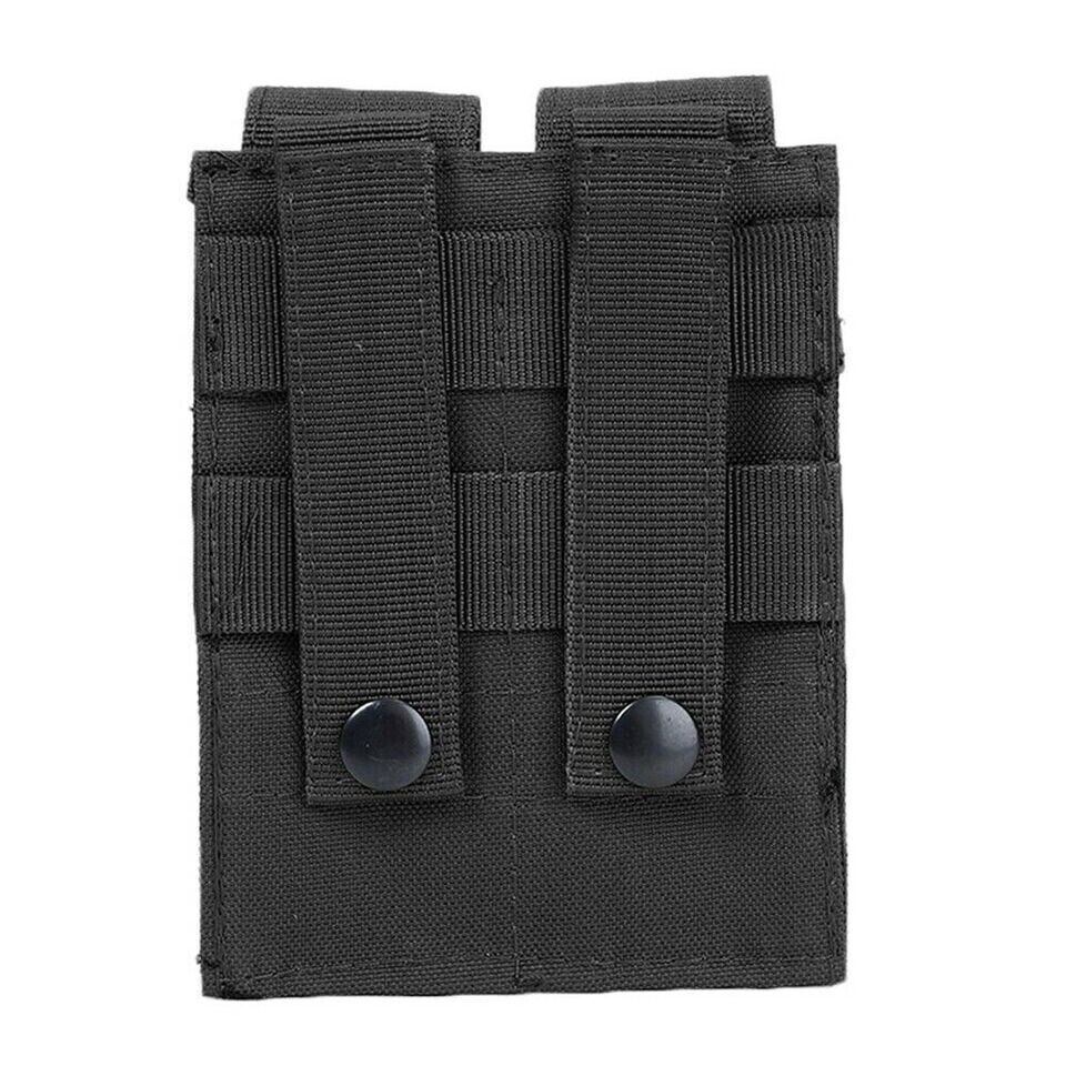 Double Pistol Magazine Molle Pouch Holder. 3 colors to choose from. 600D Nylon.