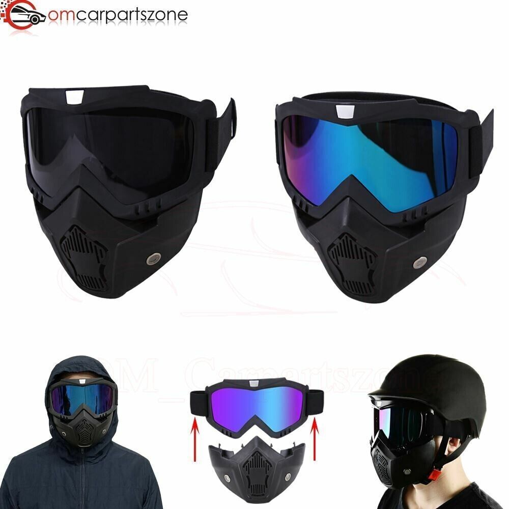 MOTO/PAINTBALL/AIRSOFT - MASQUE MODULAIRE DÉTACHABLE.