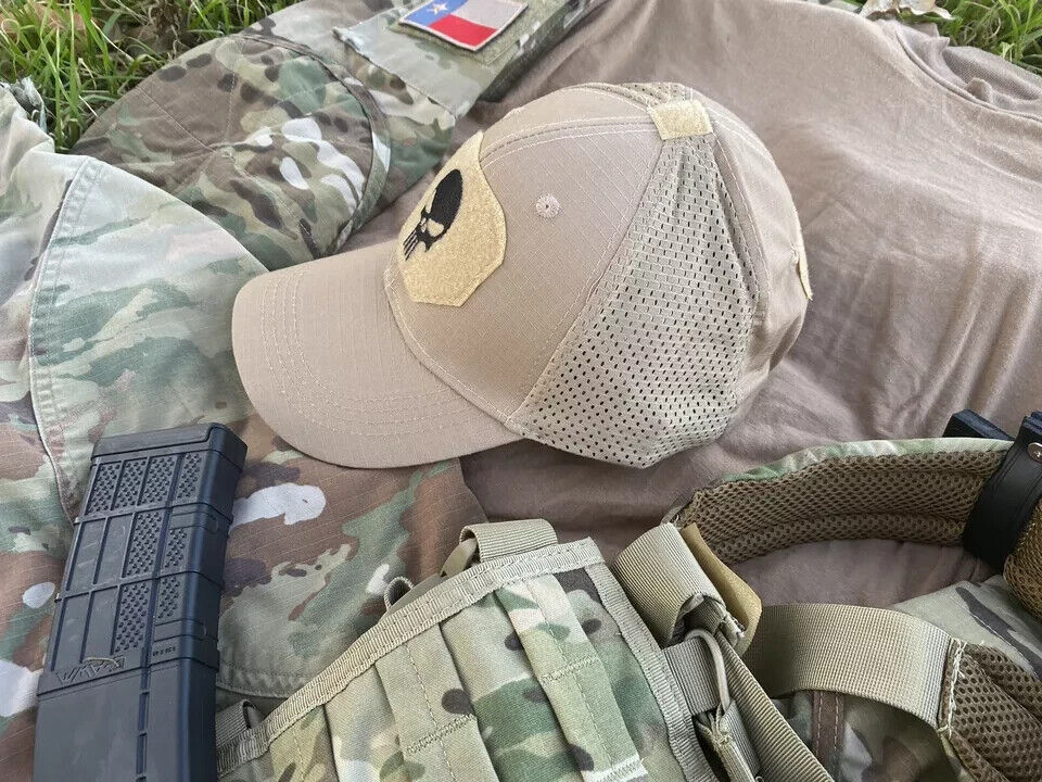 TAN/FDE PUNISHER OPERATORS HAT.