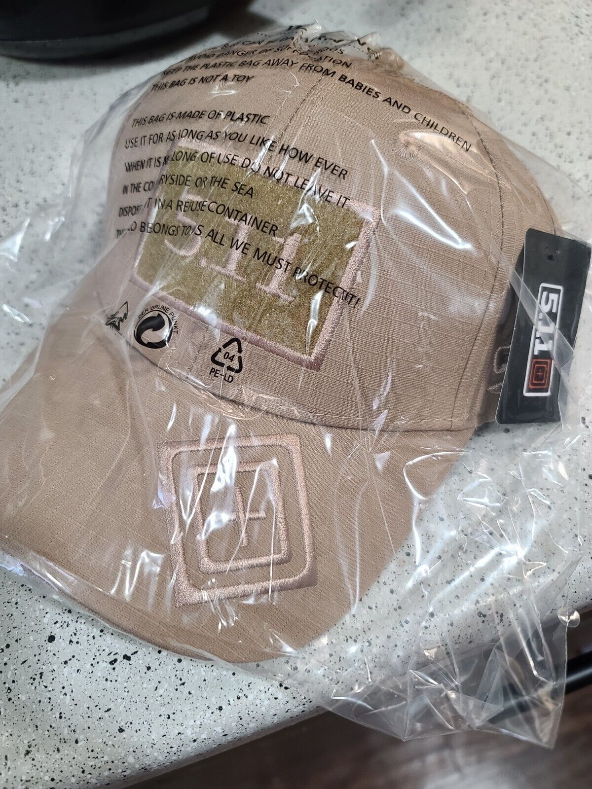 5.11 STYLE TAN/FDE HAT