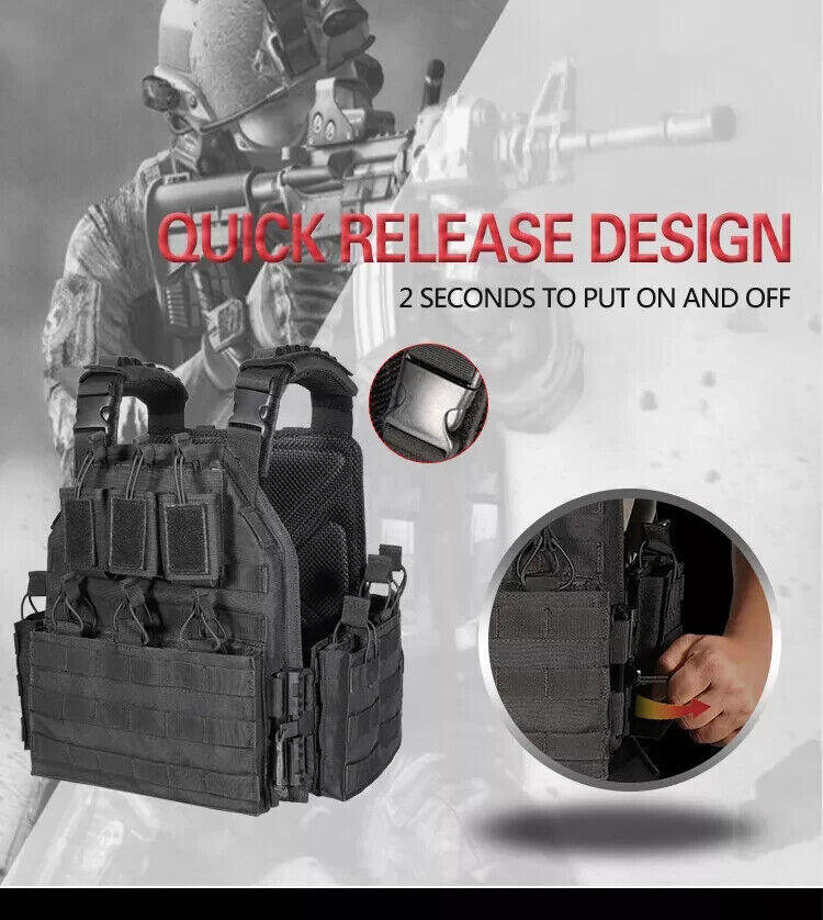 YAKEDA FAST Quick-release Plate Carrier. Battle Field, Military Tactical Vest.