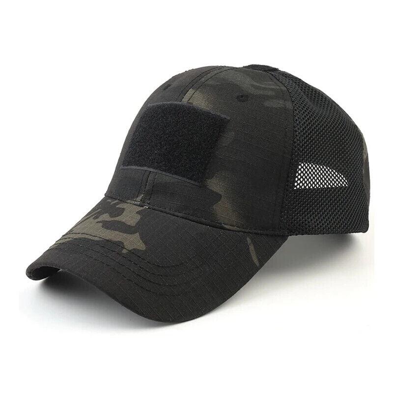 Chapeau militaire ventilé pour opérateur/entrepreneur. Ventilation latérale en maille.