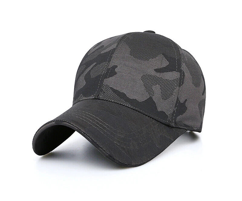 CASQUETTE DE BASEBALL CAMOUFLAGE GRIS OU NOIR.