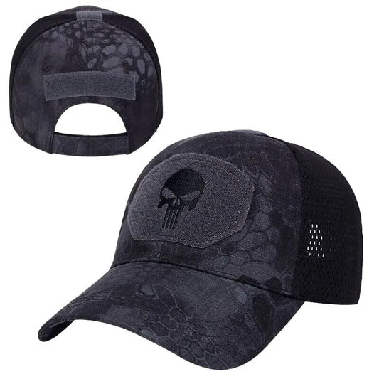 BLACK KRYPTEK PYTHON PUNISHER VENTED OPERATORS HAT.