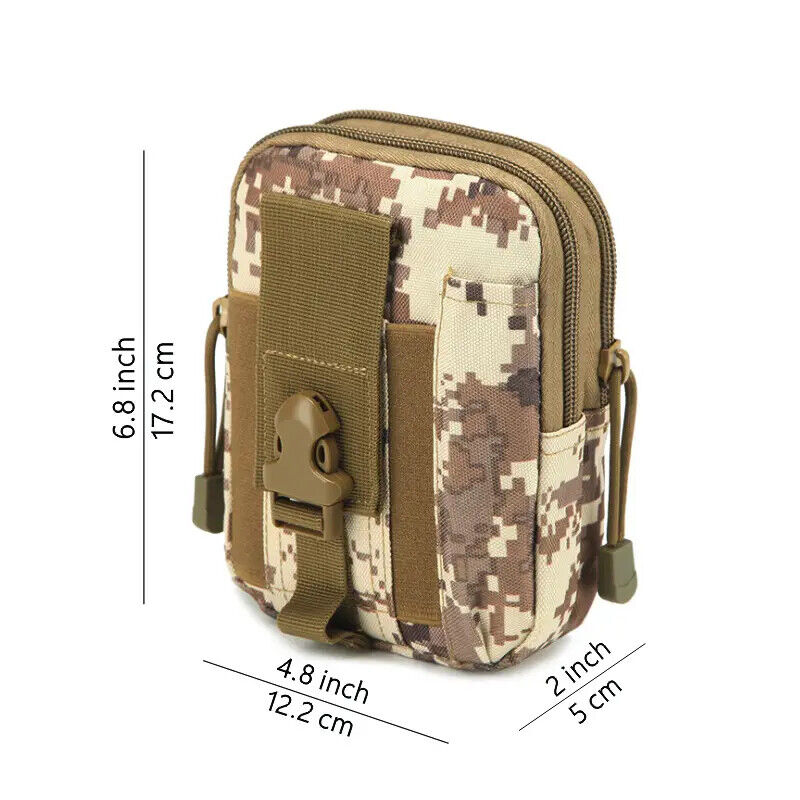 TACTICAL MOLLE EDC MULTI-PURPOSE POUCH, MULTIPLE COLORS TO CHOOSE FROM.
