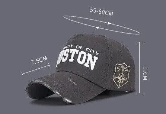 Distressed Bill, Boston Baseball Cap.