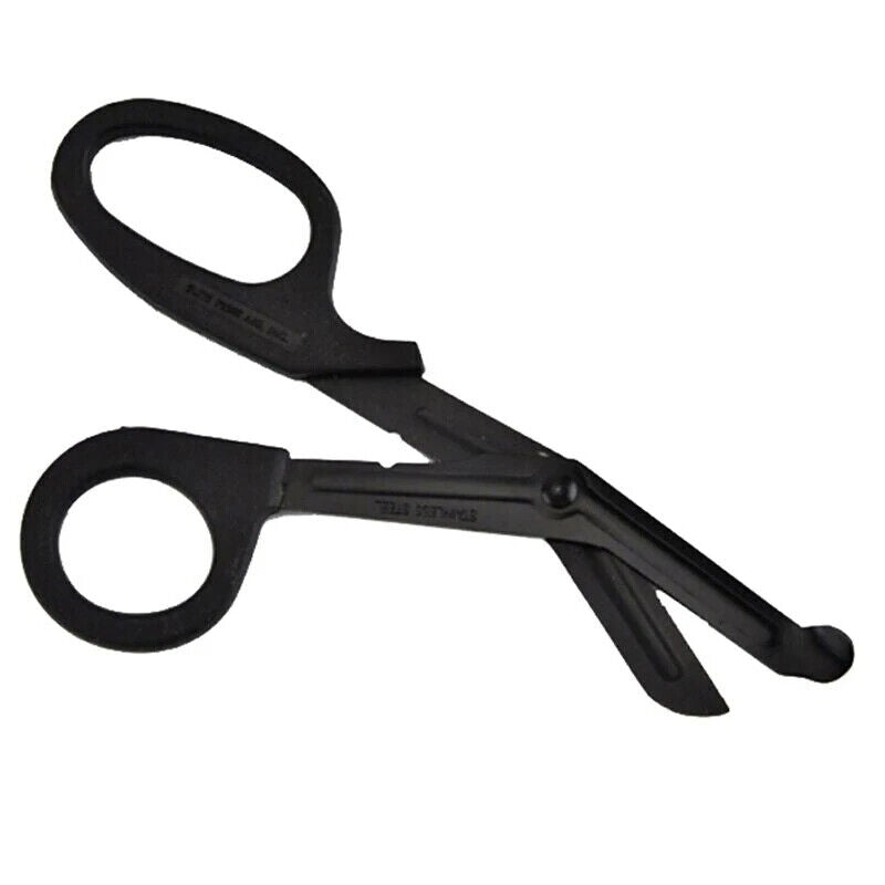 Black Trauma Shears 5.9" and 7.5" Fluoride Coated Blades.