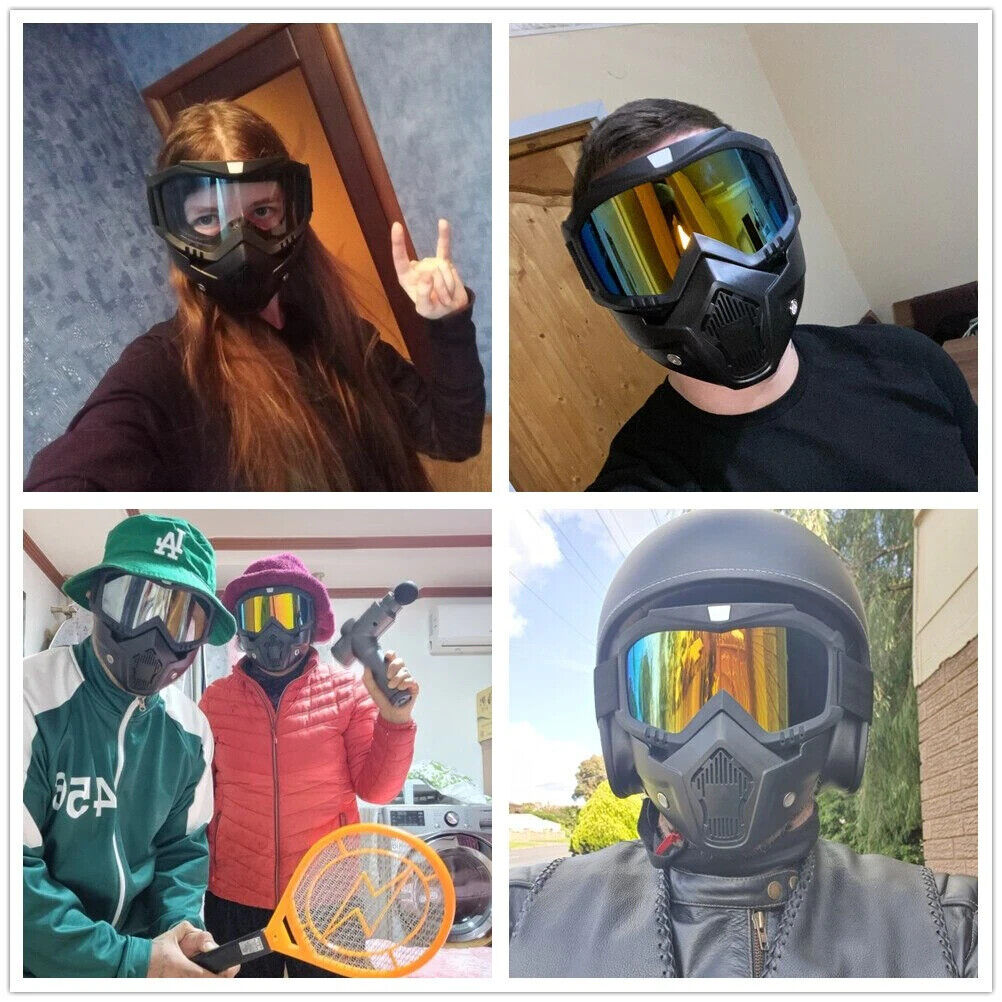 MOTO/PAINTBALL/AIRSOFT - MASQUE MODULAIRE DÉTACHABLE.