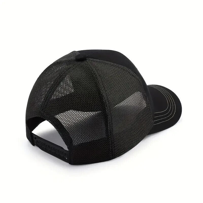 AMERICAN FLAG MESH BASEBALL HAT.