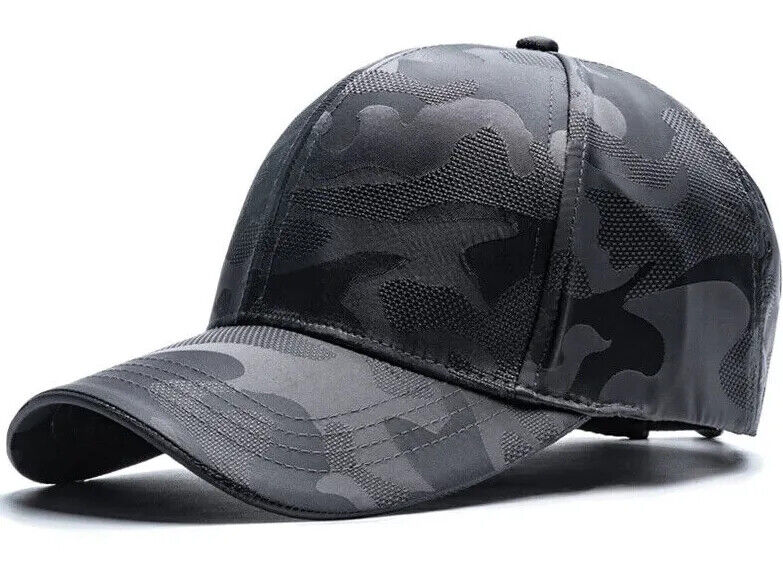 CASQUETTE DE BASEBALL CAMOUFLAGE GRIS OU NOIR.