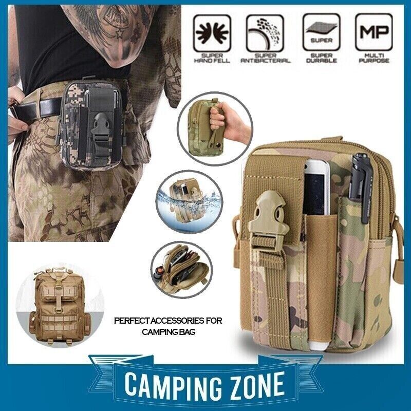 TACTICAL MOLLE EDC MULTI-PURPOSE POUCH, MULTIPLE COLORS TO CHOOSE FROM.