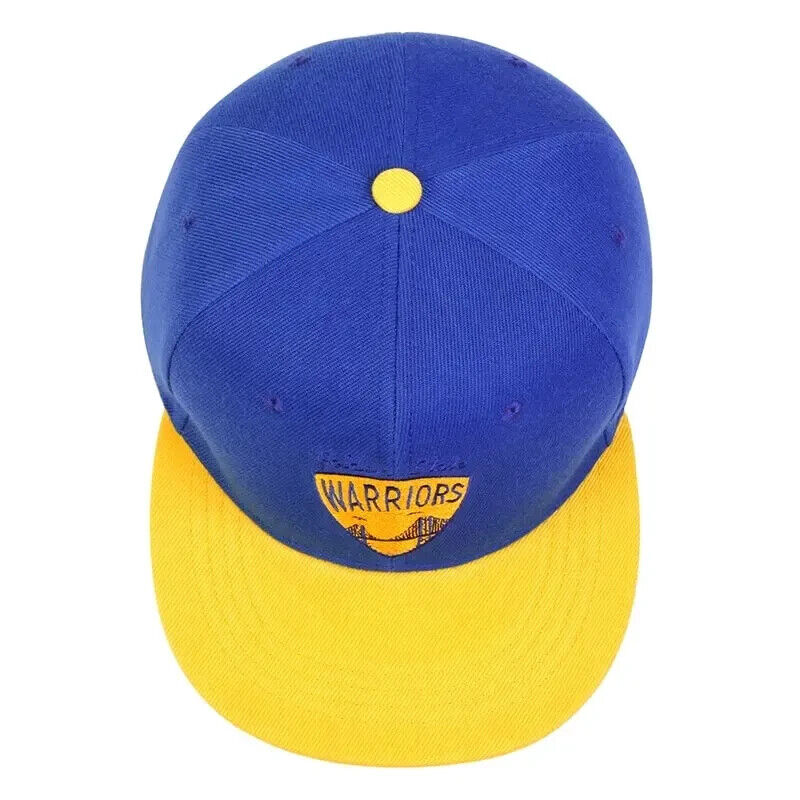 Golden State Warriors Royal BLUE and Yellow Bill Snapback Cap.