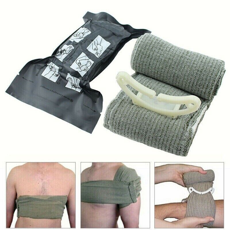4" and 6" Israeli Trauma Bandage. Emergency Dressing, First Aid Compression Band