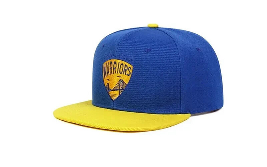 Golden State Warriors Royal BLUE and Yellow Bill Snapback Cap.