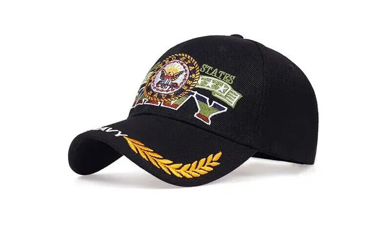 CHAPEAU EMBLÈME DE LA MARINE DES ÉTATS-UNIS. 3 CHOIX DE COULEURS.