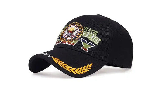 CHAPEAU EMBLÈME DE LA MARINE DES ÉTATS-UNIS. 3 CHOIX DE COULEURS.