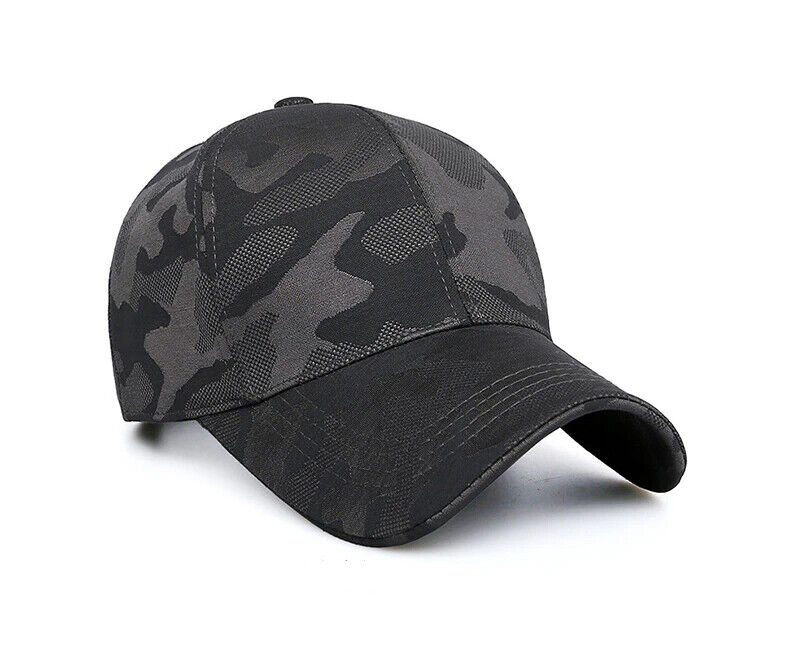 CASQUETTE DE BASEBALL CAMOUFLAGE GRIS OU NOIR.