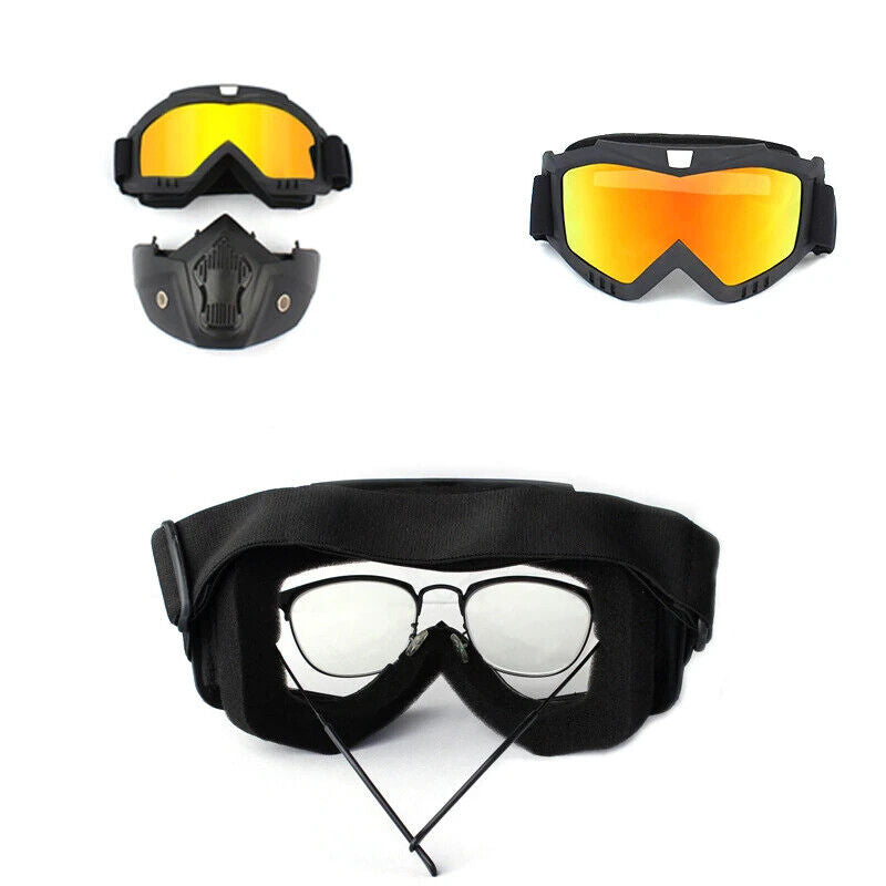 MOTO/PAINTBALL/AIRSOFT - MASQUE MODULAIRE DÉTACHABLE.