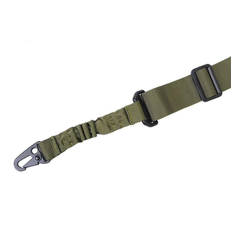 2 POINT TACTICAL RIFLE BUNGEE SLING IN BLACK & GREEN.