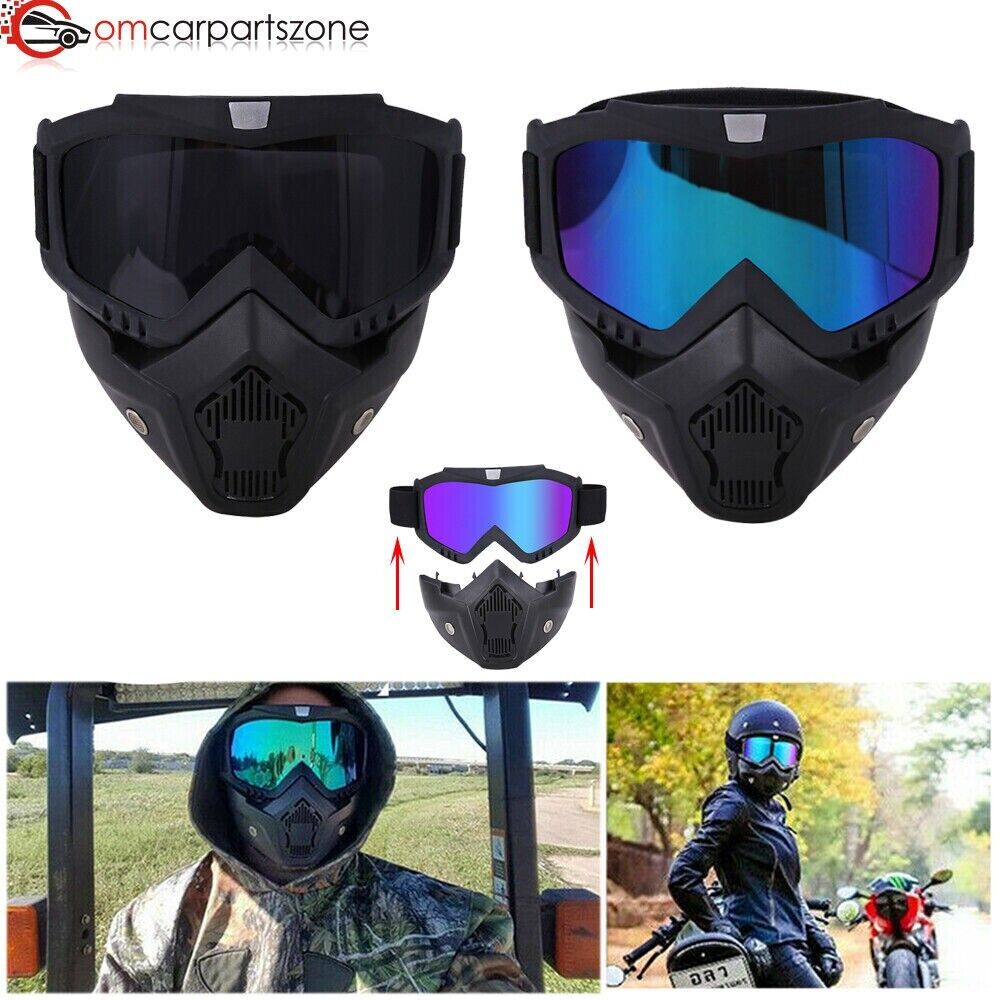 MOTO/PAINTBALL/AIRSOFT - MASQUE MODULAIRE DÉTACHABLE.