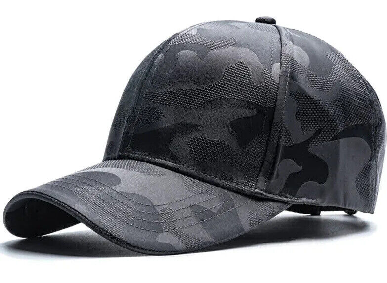 CASQUETTE DE BASEBALL CAMOUFLAGE GRIS OU NOIR.
