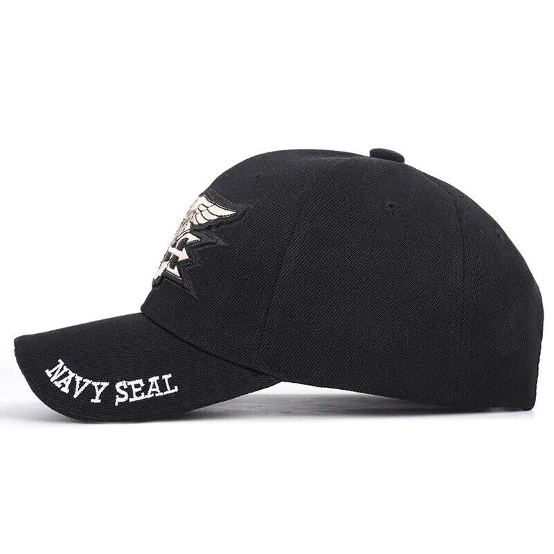 CASQUETTE DE BASEBALL AVEC LOGO US NAVY SEAL. 3 CHOIX DE COULEURS.