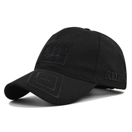 5.11 BLACK ON BLACK STYLE HAT.