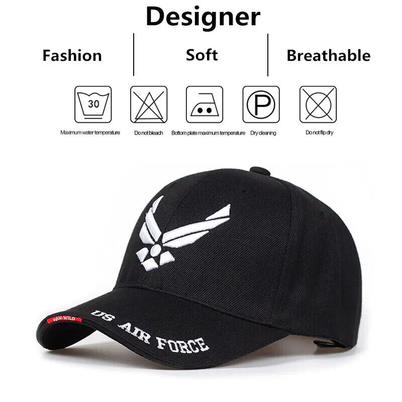 U.S. AIR FORCE LOGO BASEBALL CAP.