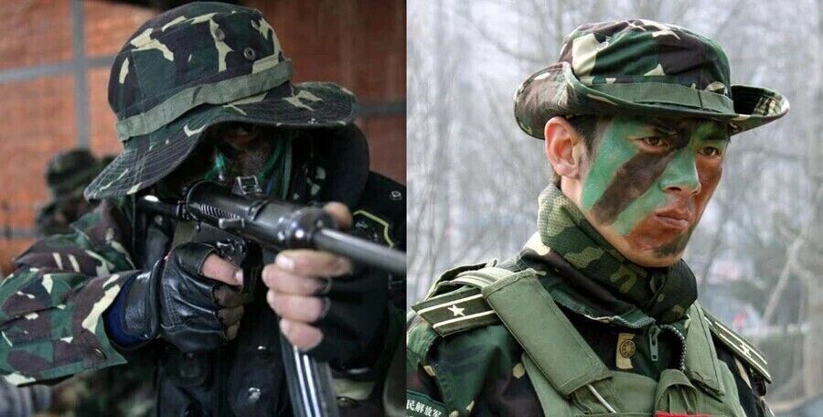 ARMY GREEN OR GREY MILITARY STYLE BOONIE HATS.
