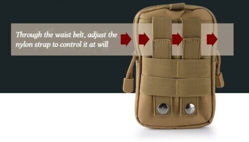 TACTICAL MOLLE EDC MULTI-PURPOSE POUCH, MULTIPLE COLORS TO CHOOSE FROM.