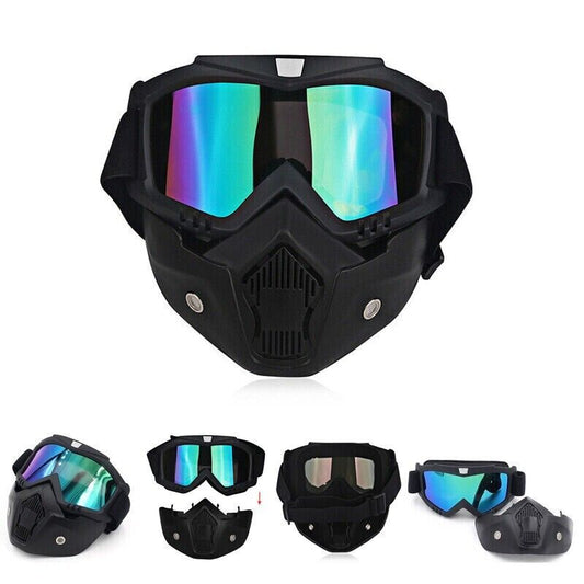 MOTO/PAINTBALL/AIRSOFT - MASQUE MODULAIRE DÉTACHABLE.