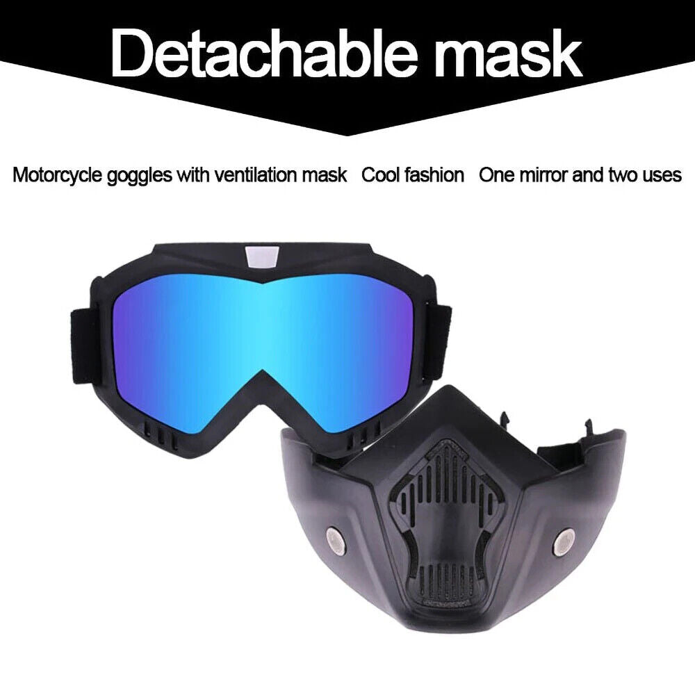 MOTO/PAINTBALL/AIRSOFT - MASQUE MODULAIRE DÉTACHABLE.