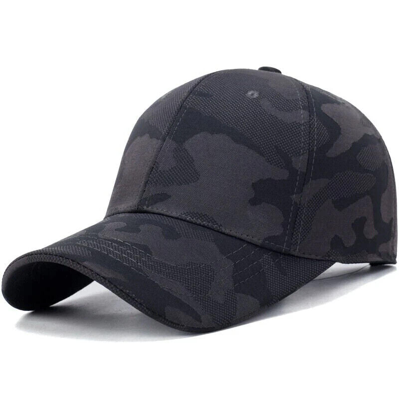 CASQUETTE DE BASEBALL CAMOUFLAGE GRIS OU NOIR.