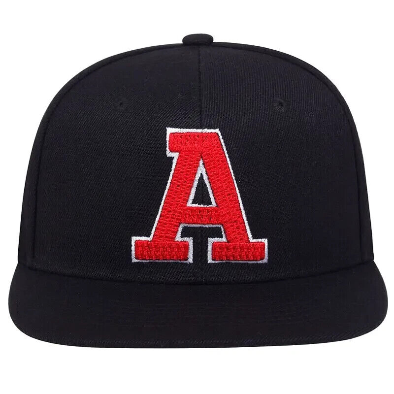 Chapeau d'Oakland Athletics A. Rouge A sur tout noir.