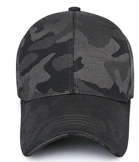 CASQUETTE DE BASEBALL CAMOUFLAGE GRIS OU NOIR.