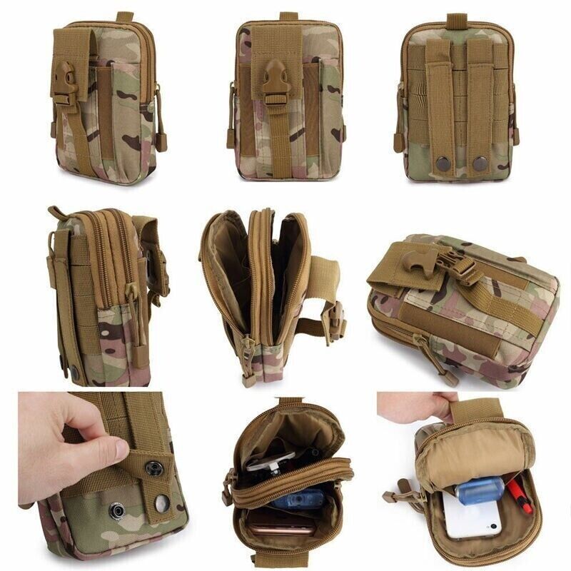 TACTICAL MOLLE EDC MULTI-PURPOSE POUCH, MULTIPLE COLORS TO CHOOSE FROM.